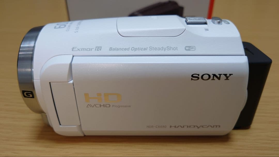 ☆☆おまけ付☆☆SONY ビデオカメラ HDR-CX680 ホワイト2024年製