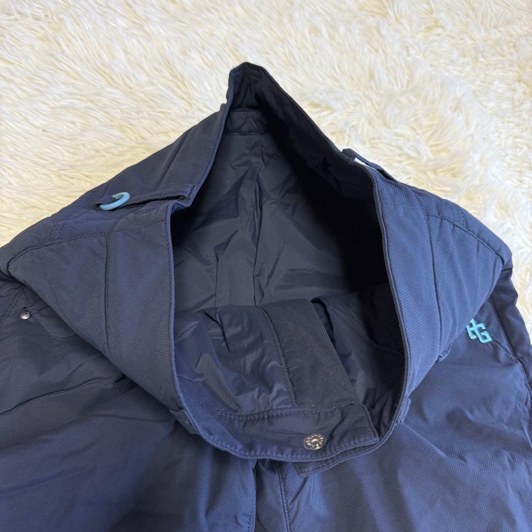 【パーリーゲイツ】美品 中綿パンツ ネイビー ワッペン 1サイズ レディース