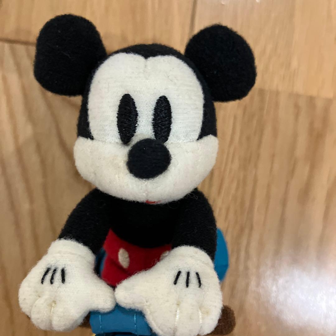 東京ディズニーシー　ミッキーマウス　バイクぬいぐるみキーホルダー　ぶるぶるレトロ