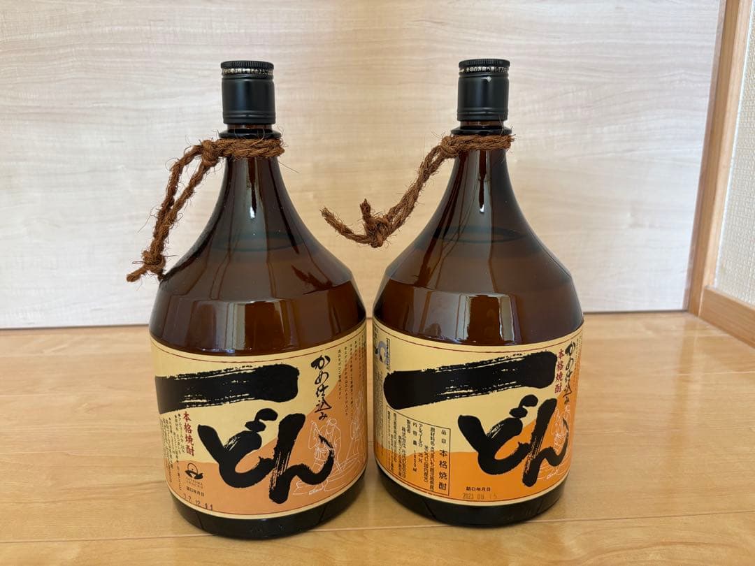 本格焼酎 一どん 杜氏の里笠沙 いっどん2本セット 未開栓 レア 一どん◎いっどん◎2本セット◎かめ仕込み本格焼酎◎杜氏の里笠沙