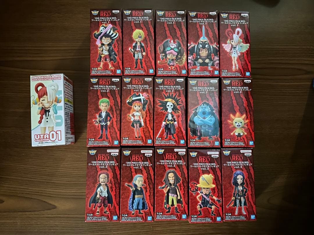 ワンピース RED フィギュア 15体セット+おまけ付き【新品未使用