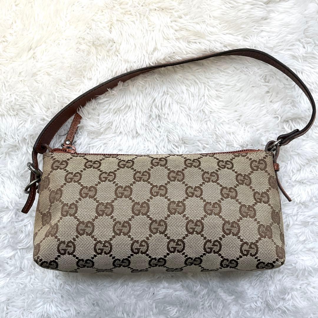 GUCCI グッチ アクセサリーポーチ GGキャンバス ミニバッグ