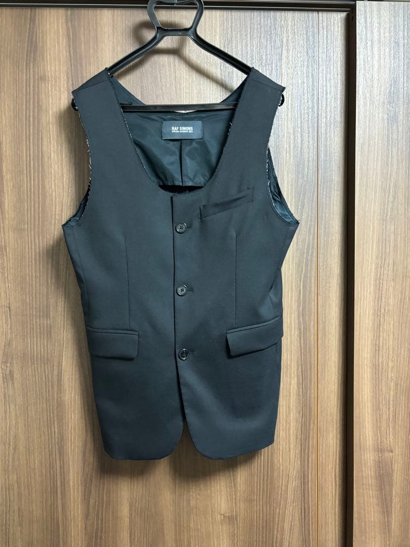 RAF SIMONS 23SS ダブルデニムトップ ノースリーブ ベスト 未使用