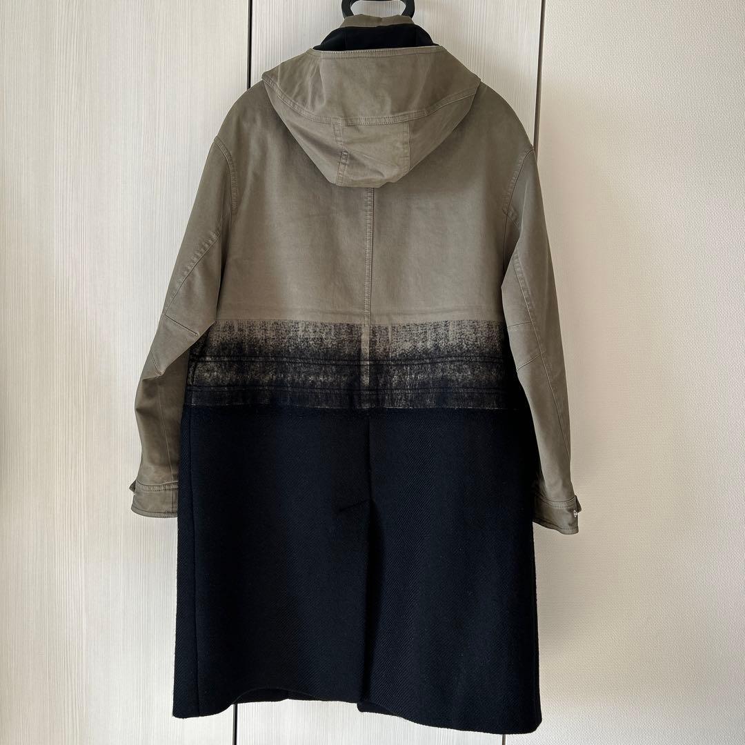 NEIL BARRETT ニールバレットコート　カーキ×ブラック　サイズ44
