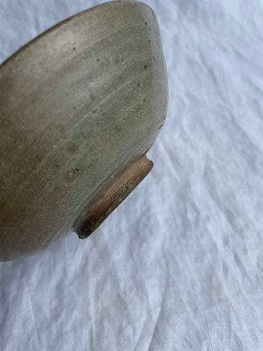 李朝　三島　粉青　印花鉢