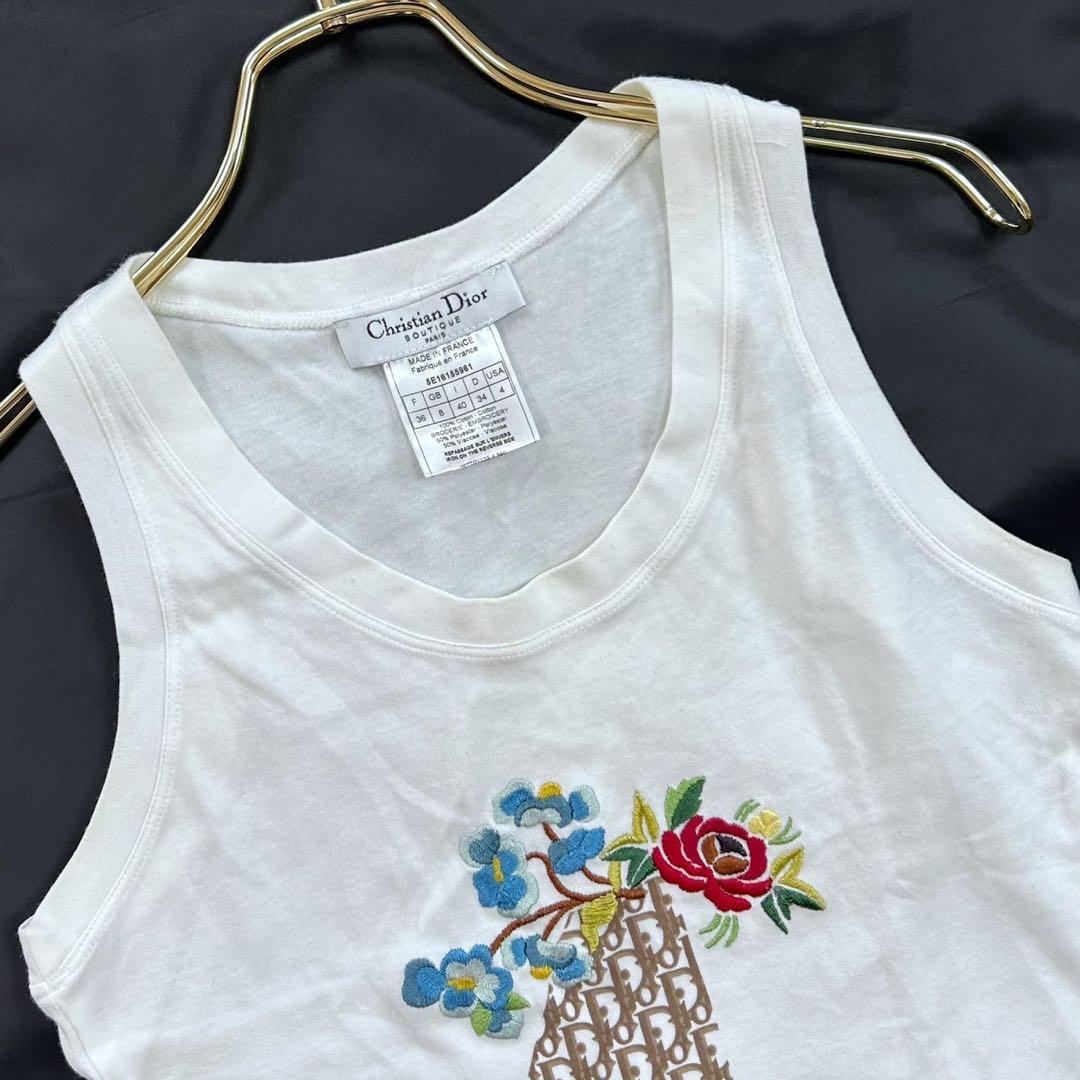 Christian Dior ディオール タンクトップ 花柄 トロッター