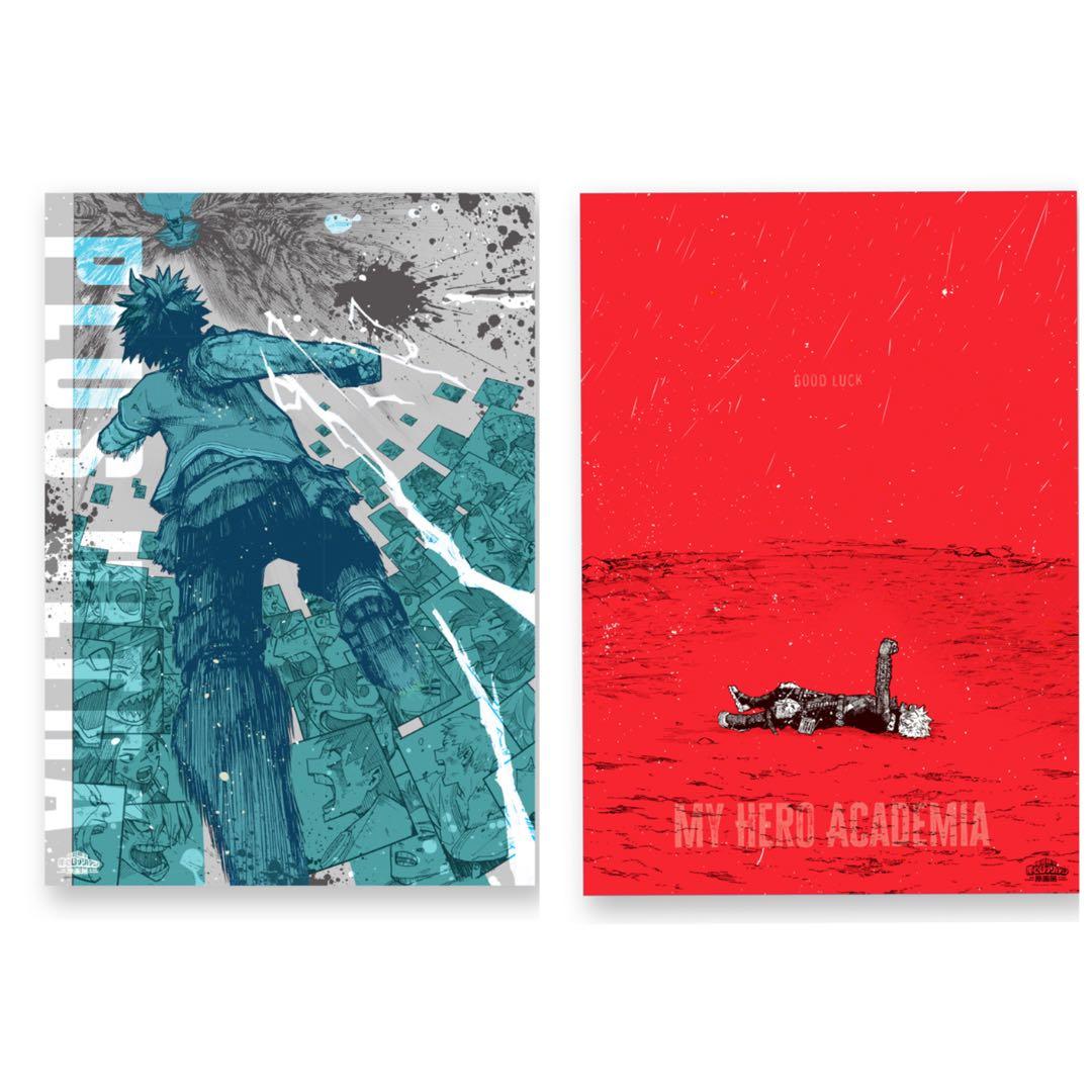 僕のヒーローアカデミア 原画展 ヒロアカ ポスター 2個セット ヒロアカ