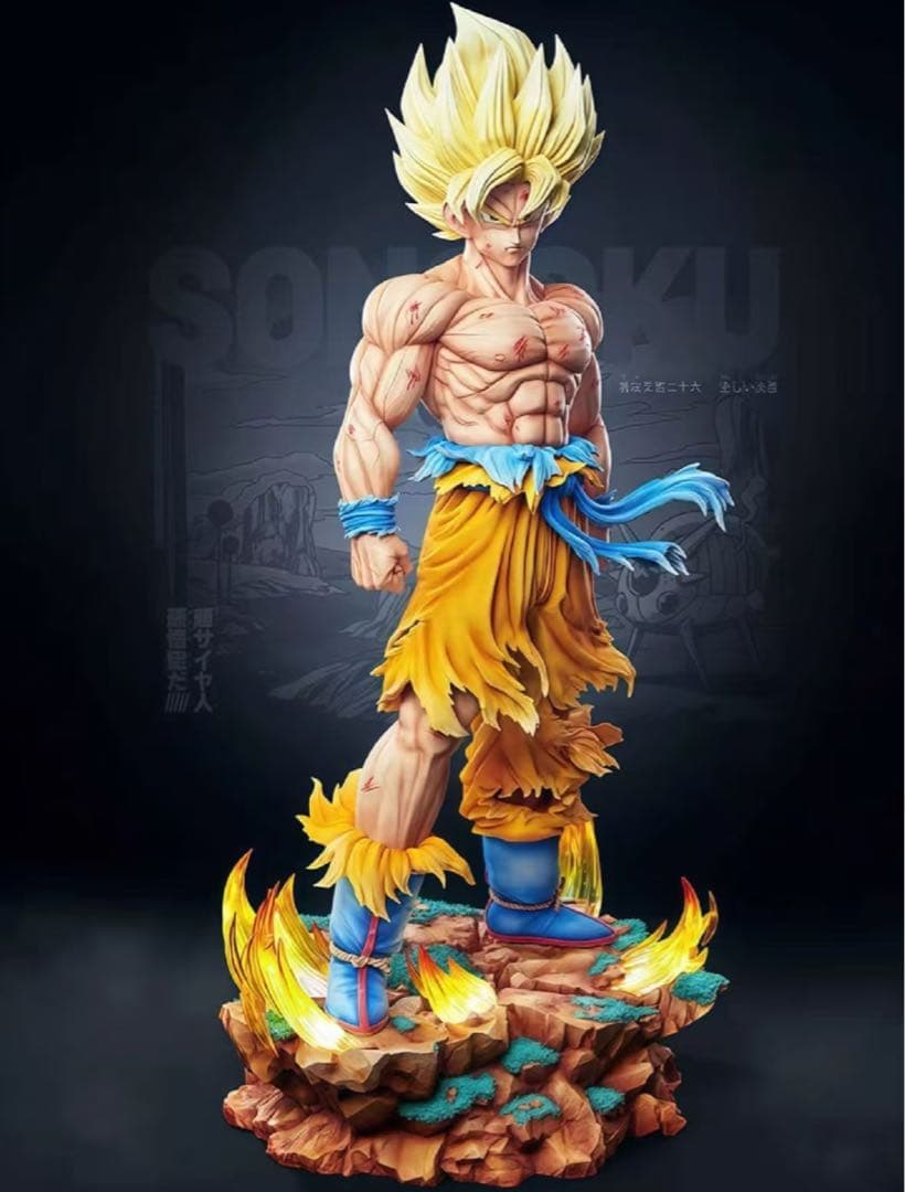 ドラゴンボール 孫悟空 ガレキ ガレージキット スタチューX②⑤④