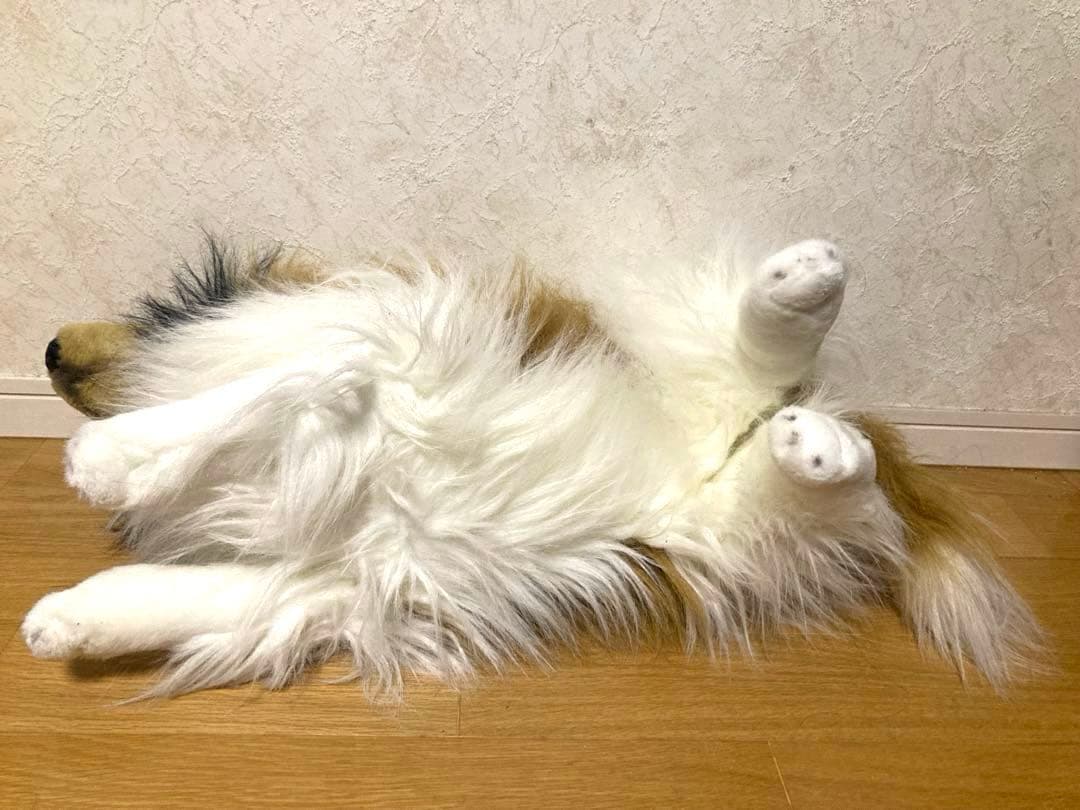 希少 90年代 ビンテージ イヌ コリー ワンちゃん ぬいぐるみ レトロ 当時物