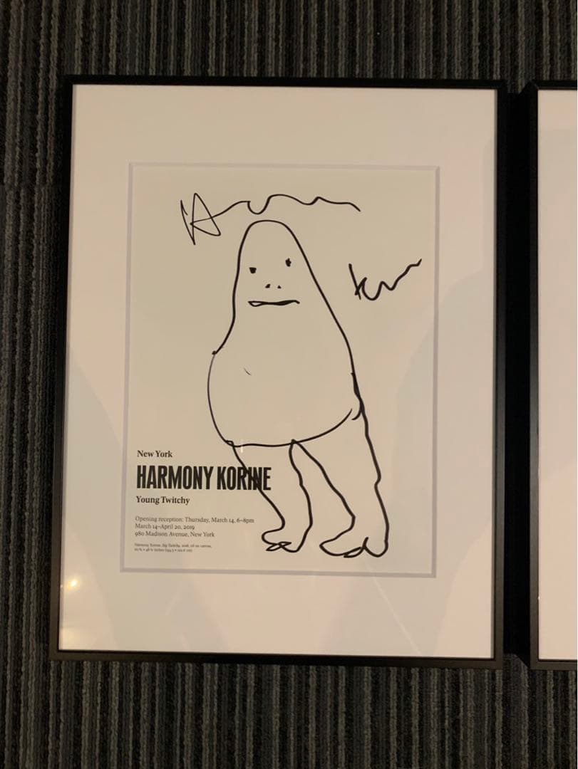 HARMONY KORINE 直筆イラスト サイン入 supreme ステッカー