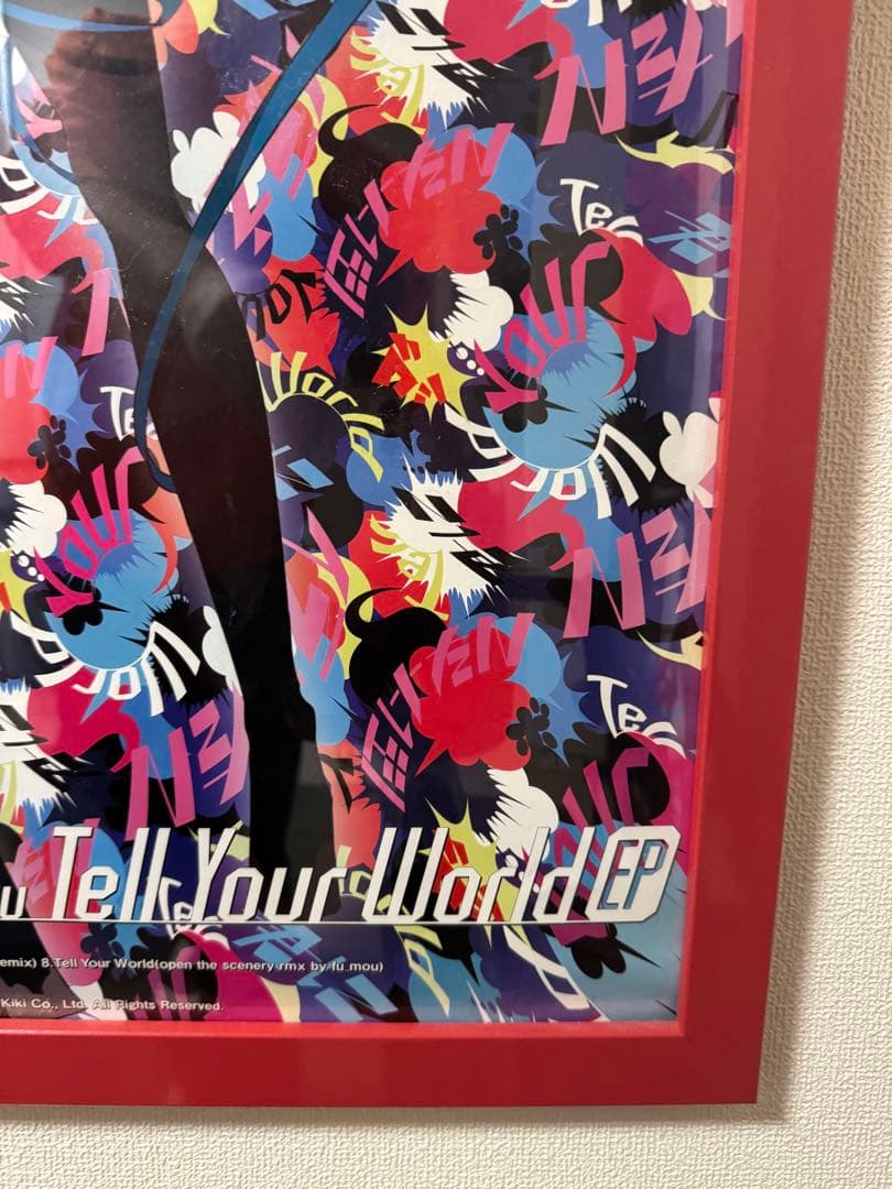 限定品 初音ミク CD Tell Your World B2ポスター