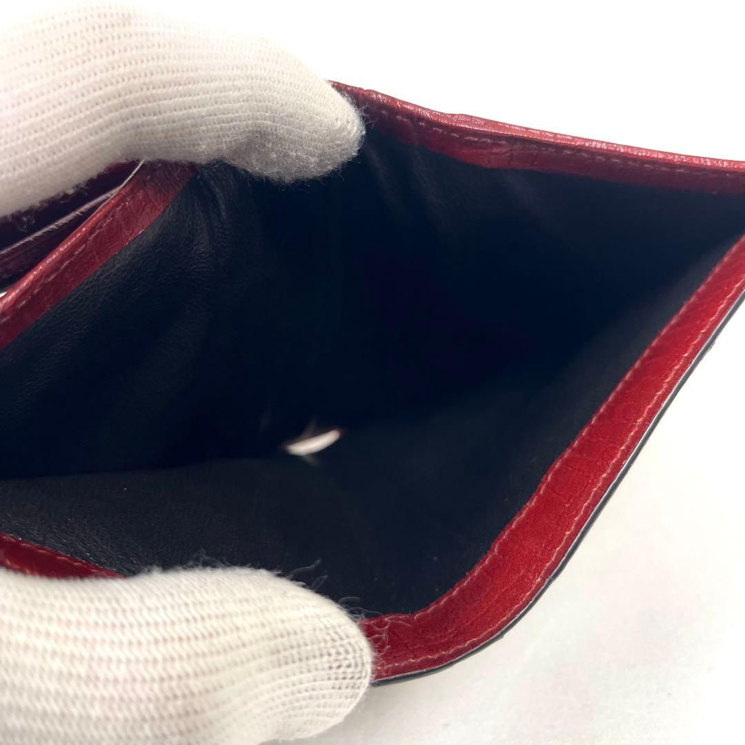 グッチ　折り財布　GGスプリーム　ロゴ総柄　がま口　ミディアム　PVC レザー