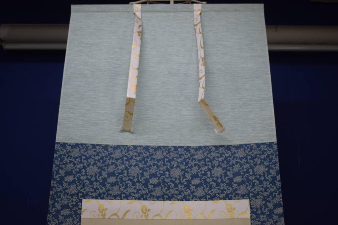 真作/佐藤古岫/山水清峡図/桐共箱付/布袋屋掛軸HI-544