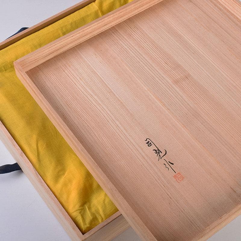 茶道具　加賀蒔絵師　細川司光作　高台寺蒔絵　炉縁　共箱　V　8427A