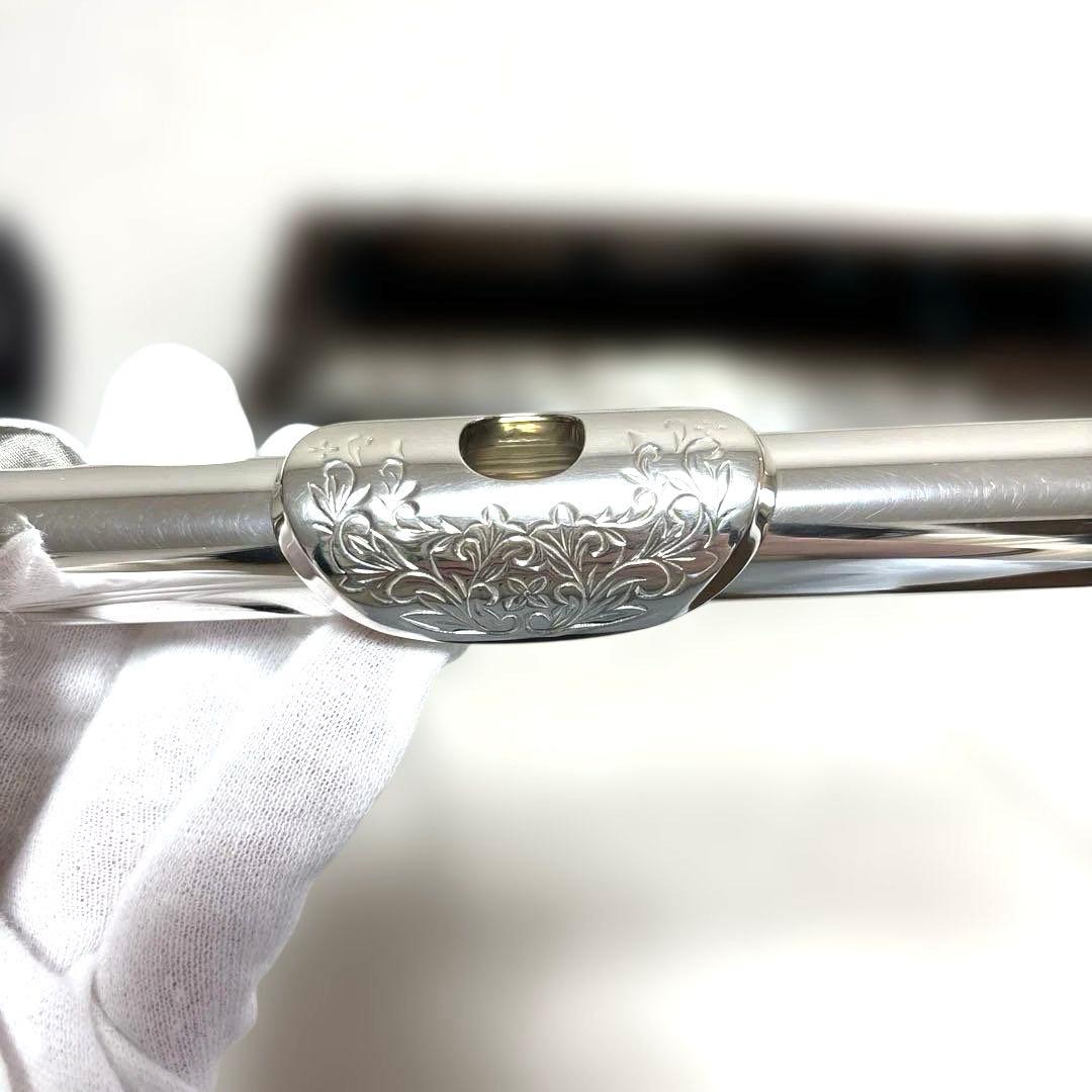 Pearl Flute　使用期間約1年　頭部管銀製　彫刻あり　リングキイ