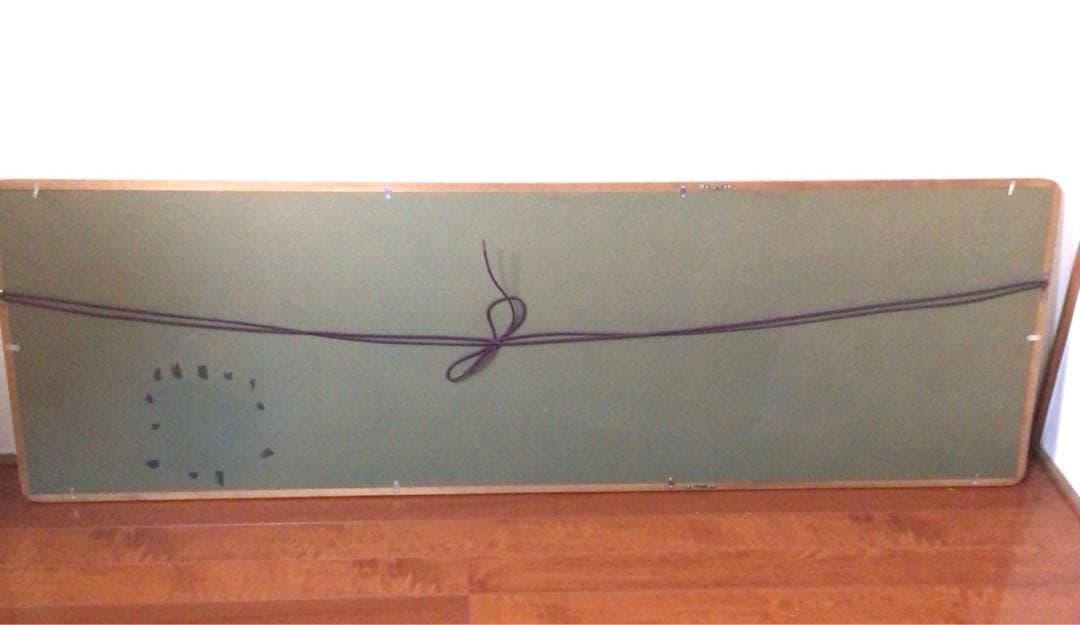 No3136 扁額装　猪原大華　金鷄図　彩色花鳥画　絹本　日本画　絵画　送料無料