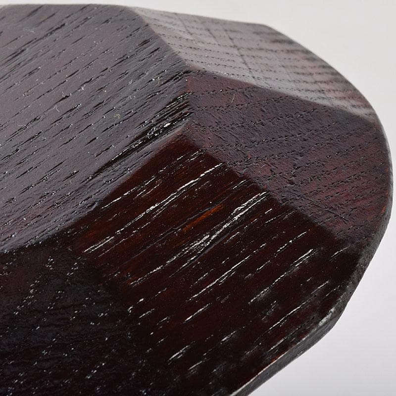 煎茶道具 漆芸家 村瀬治兵衛作 本漆 沢栗 茶托 五客