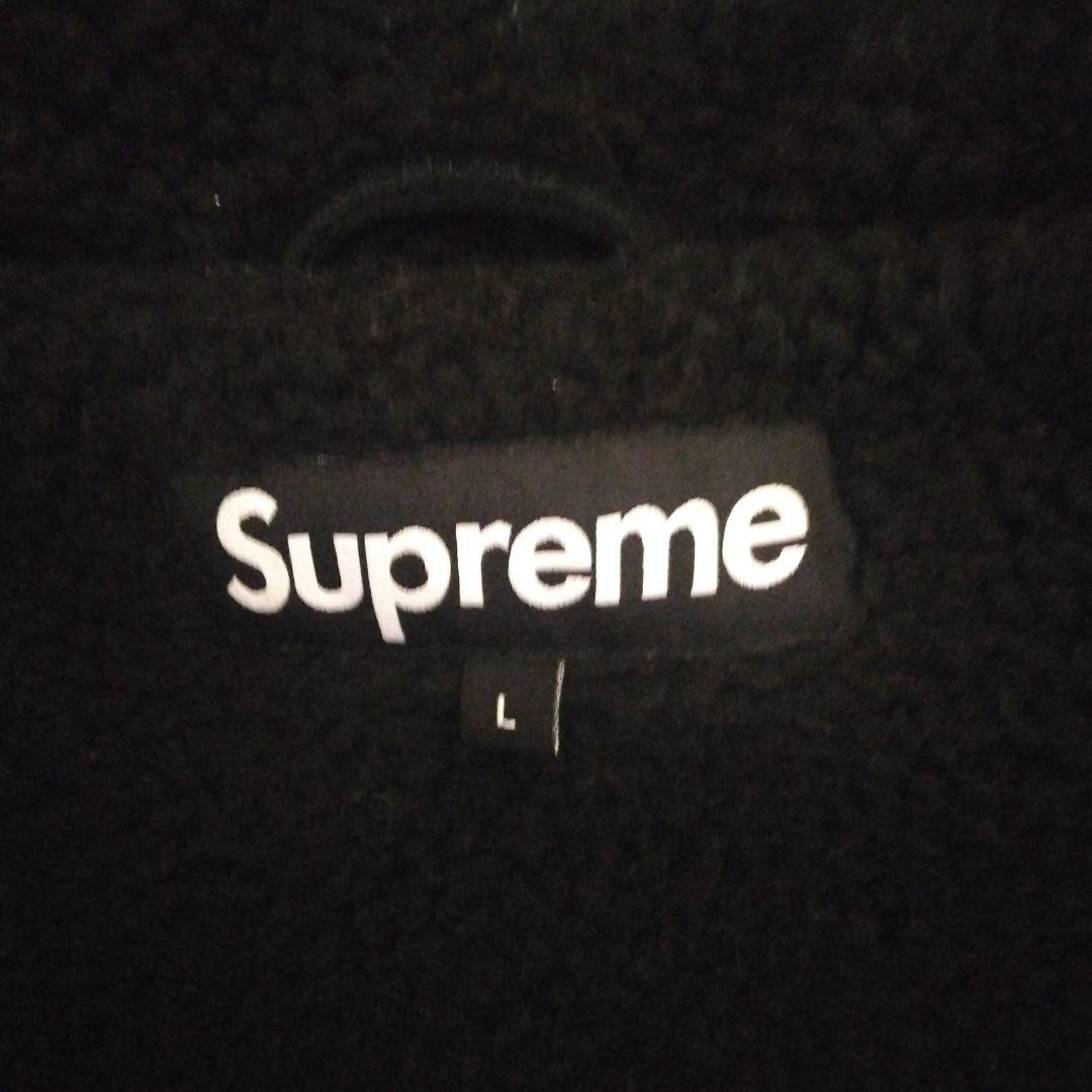 Supreme 黒 フルジッパー パーカー