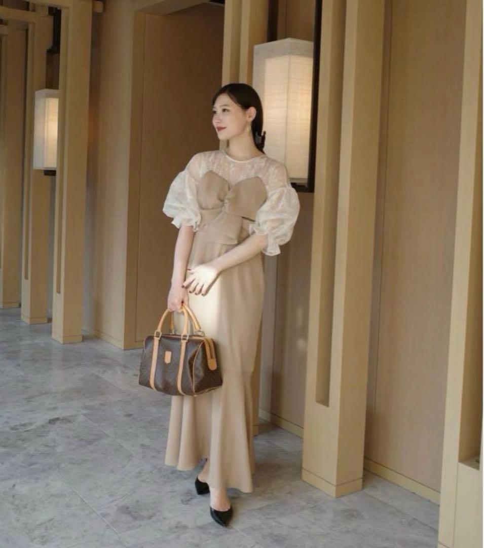 sheer puff dress Acka シアーパフエーシーケーエー