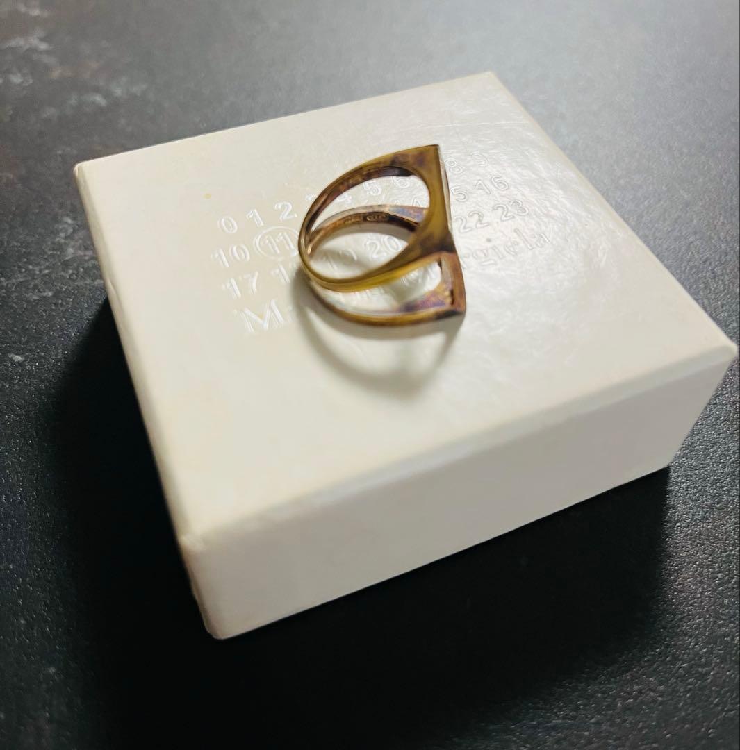 メゾン マルジェラ 4ステッチ リング シルバー製 指輪