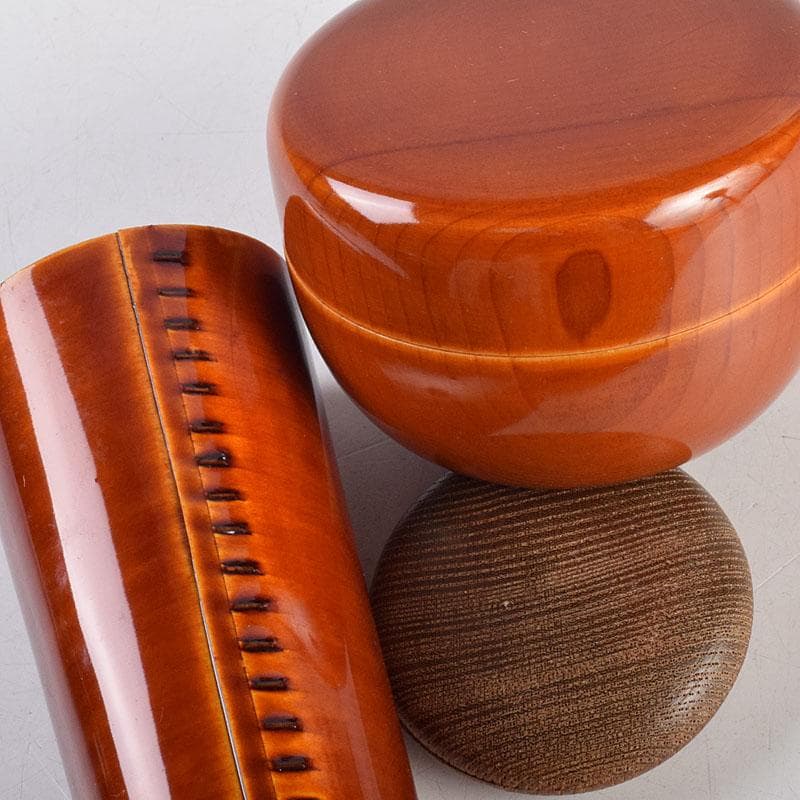 オリジナルホビー・楽器・アート - 茶道具 春慶塗 利休茶箱 棗 黒楽