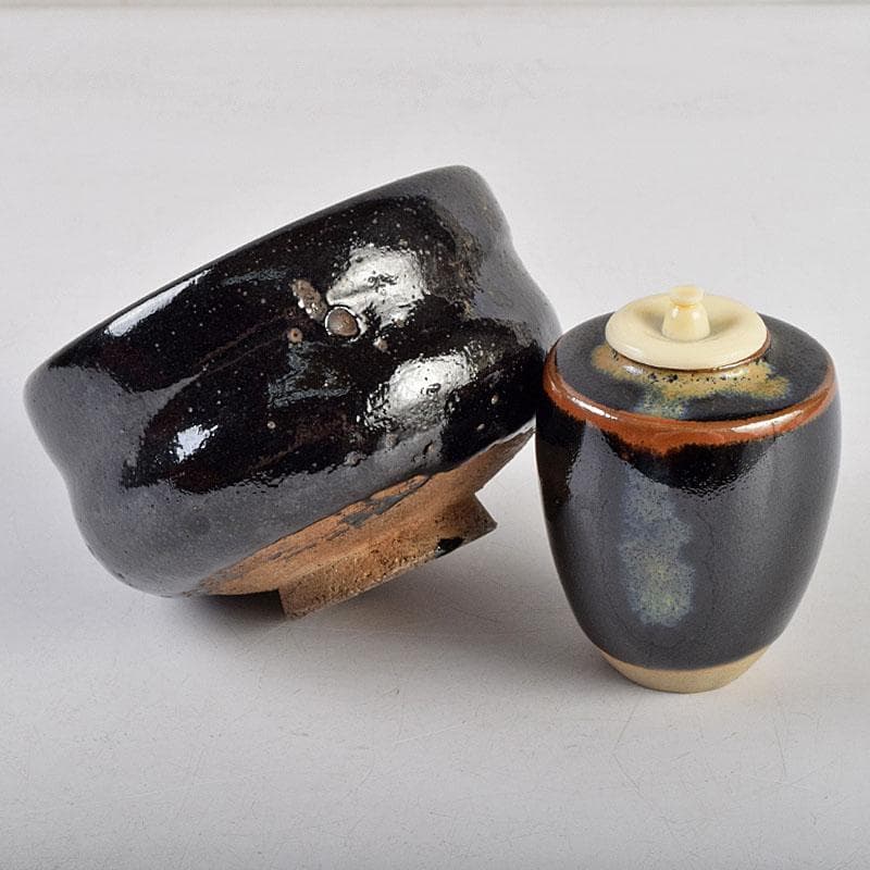 茶道具 春慶塗 利休茶箱 棗 黒楽茶碗など 七点 一式 M R9432 - メルカリ