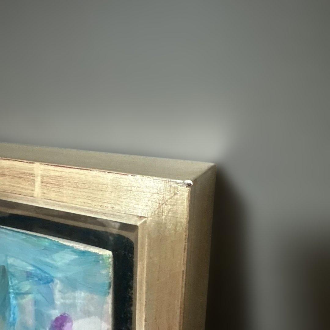 今井信吾　油絵　人物　少女・猫　日動画廊　油彩　8F