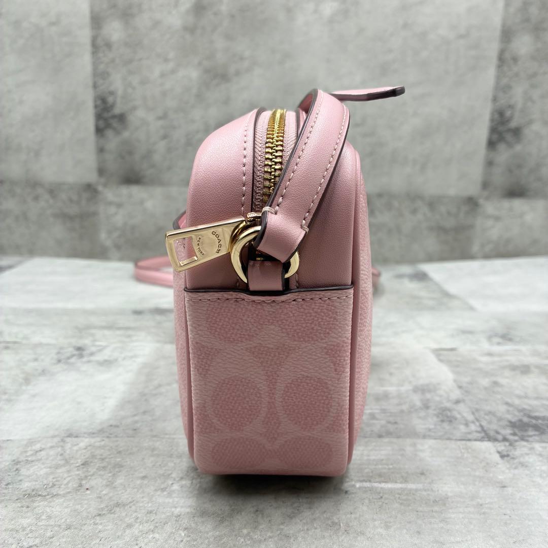 ✨極美品✨コーチ　ジェイミー　カメラバッグ 2way レザー　ファスナー　ピンク