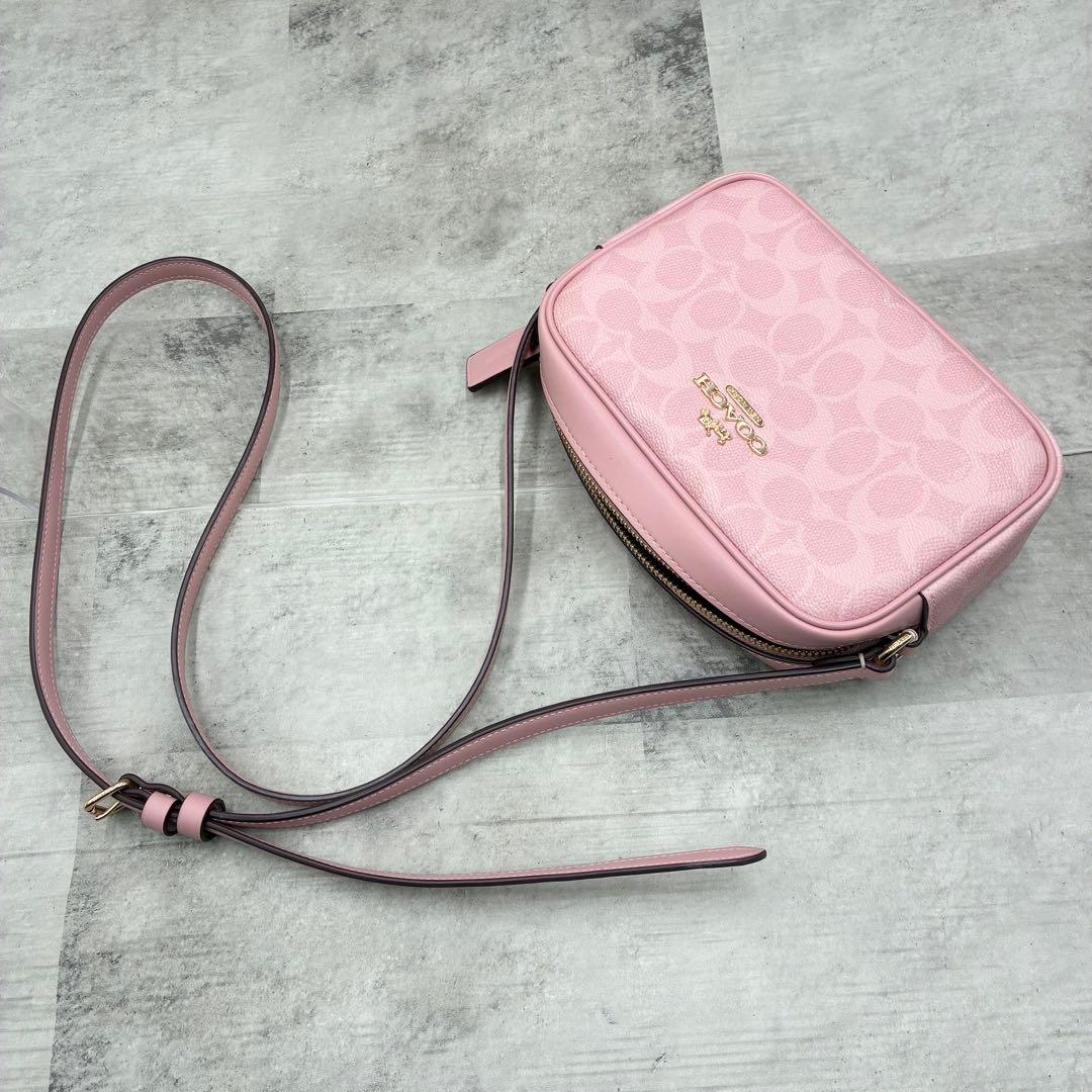 ✨極美品✨コーチ　ジェイミー　カメラバッグ 2way レザー　ファスナー　ピンク