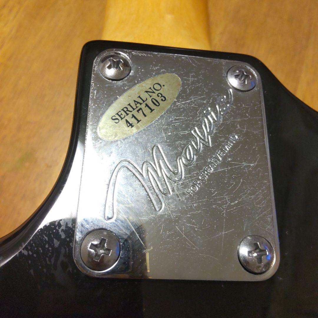 格安！Mavis 石橋製作所製 エレキギター 黒 ソフトケース、各種付属品付き