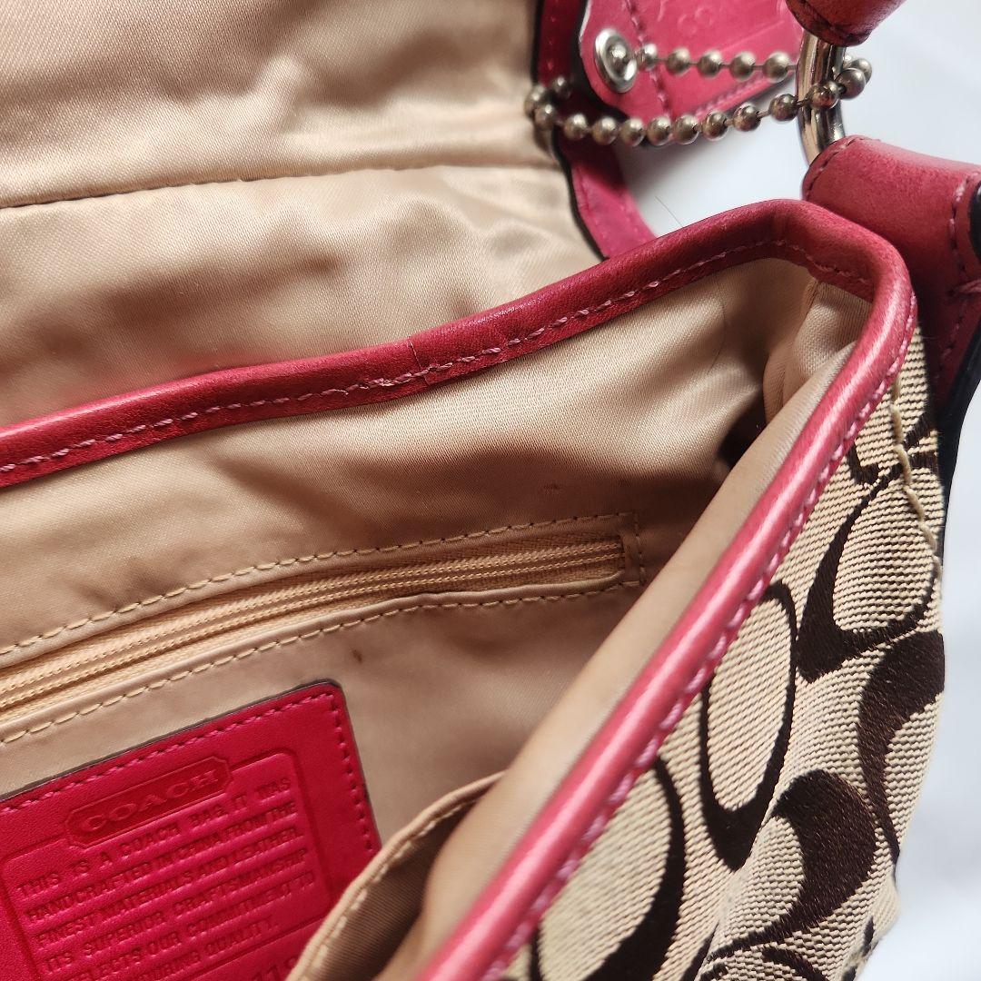 COACH フラップ ワンショルダー ソーホー ピンク系 肩掛け y2k