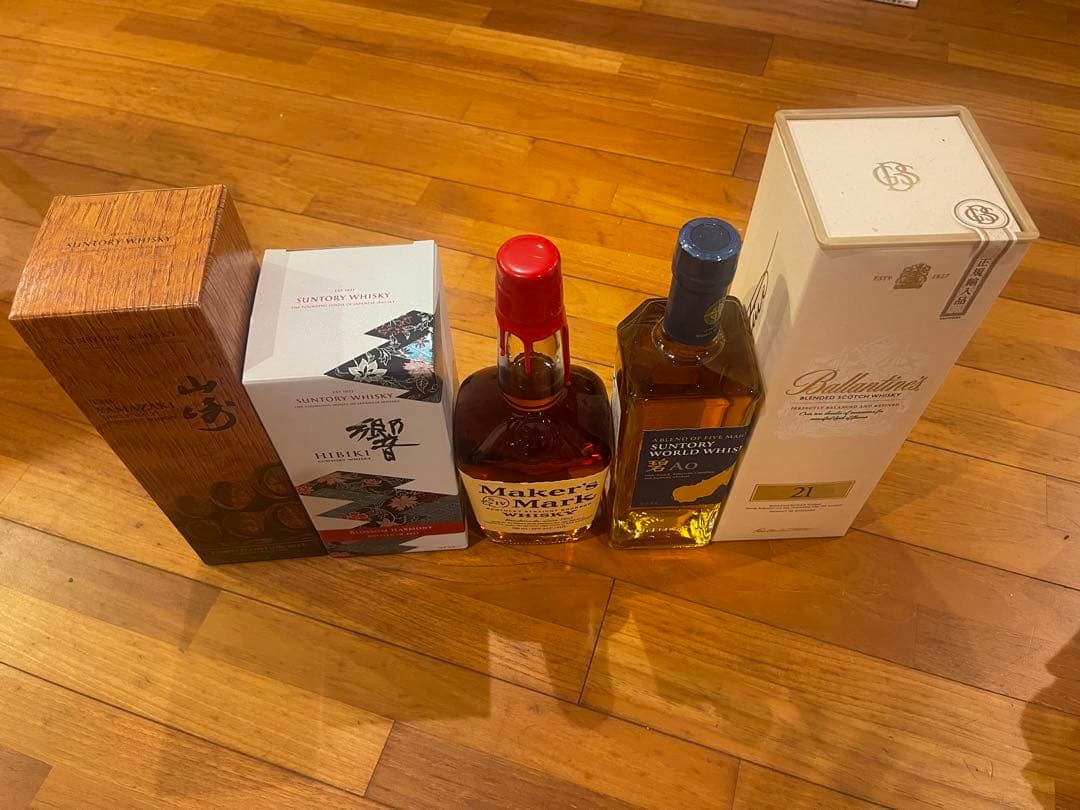 サントリーウイスキー　5種セット　山崎 響 メーカーズマーク　バランタイン　碧 サントリーウイスキー 5種セット 山崎 響 メーカーズマーク