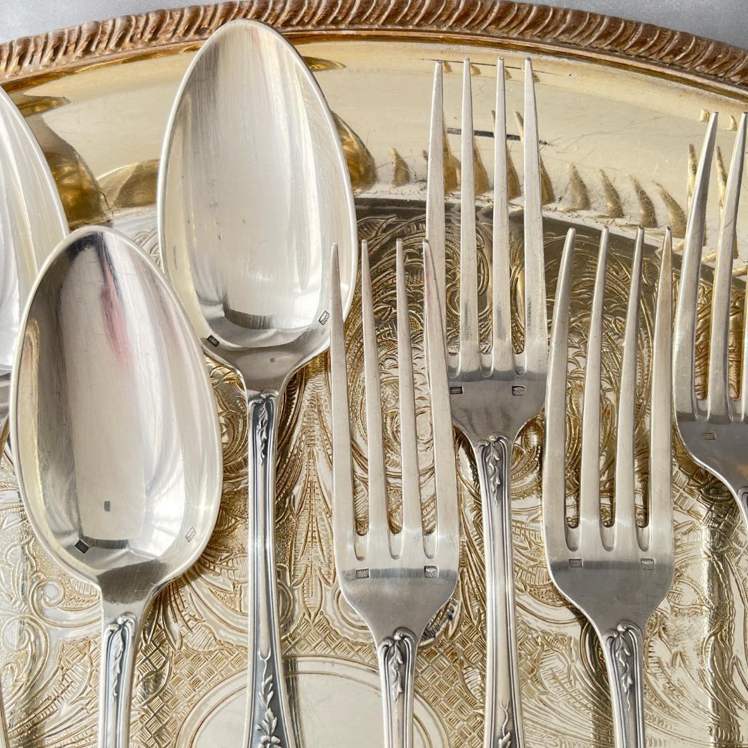 【仏蘭西】 Louis XV カトラリーセット12本 ルイ15世様式