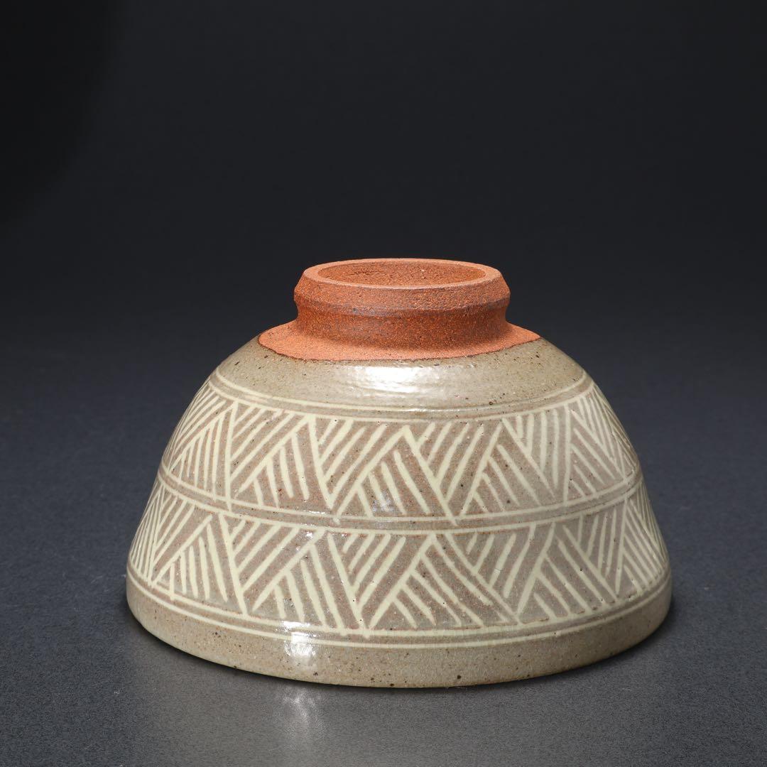 数茶碗10個 三島 福森研晃 共箱 美品 R1629ラ3