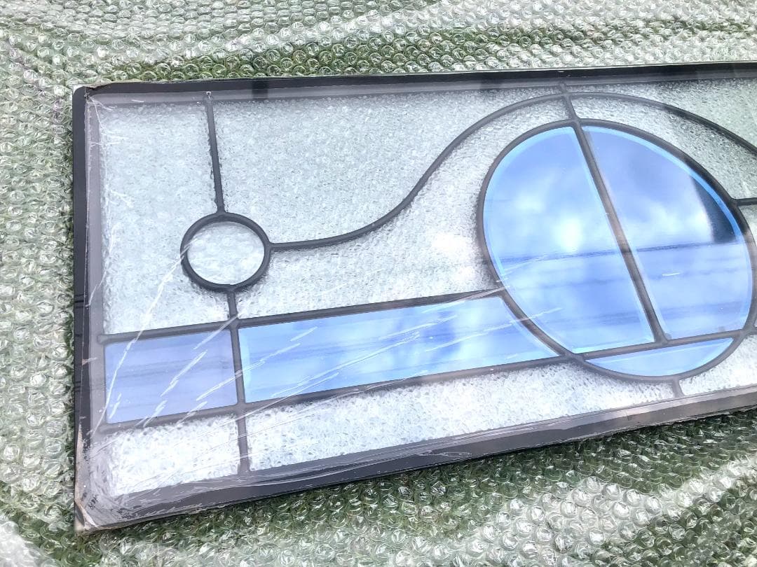 大型 ステンドグラスパネル 三重構造 高性能 住宅 玄関ドアリフォーム