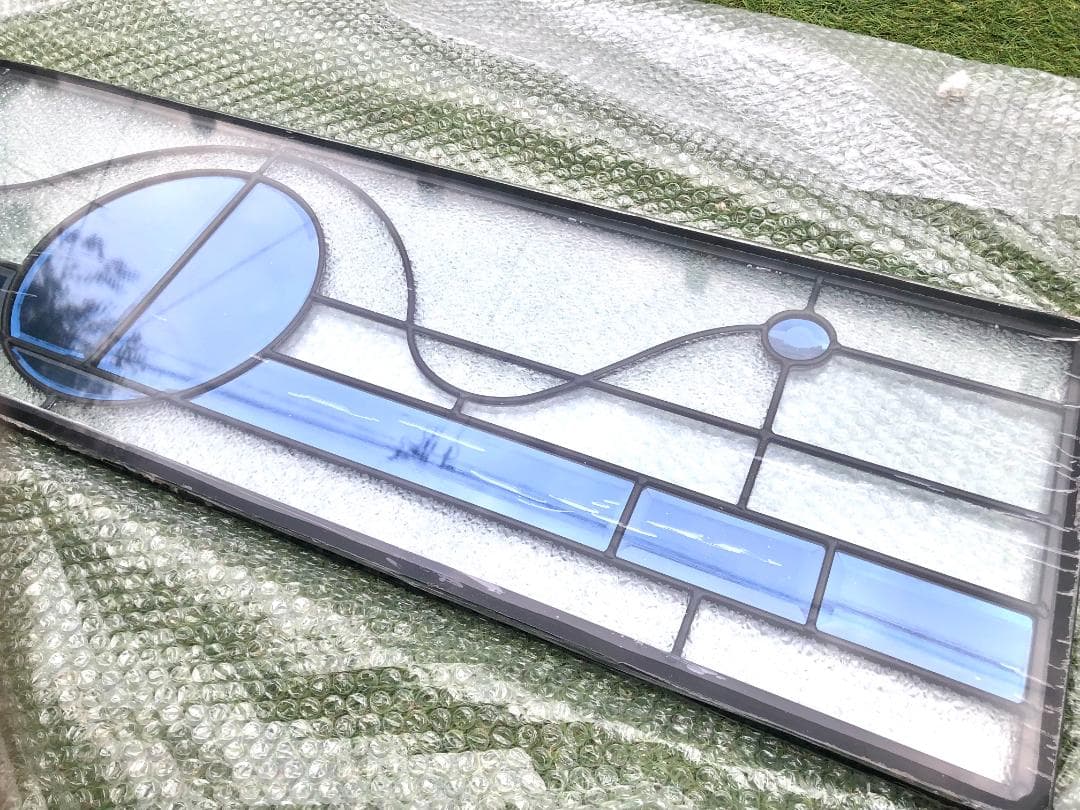 大型 ステンドグラスパネル 三重構造 高性能 住宅 玄関ドアリフォーム