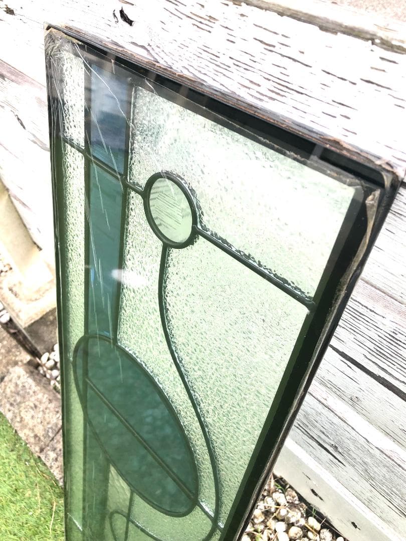 大型 ステンドグラスパネル 三重構造 高性能 住宅 玄関ドアリフォーム