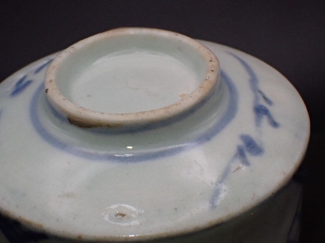 青４　完品　古伊万里　撫子の図　江戸中期