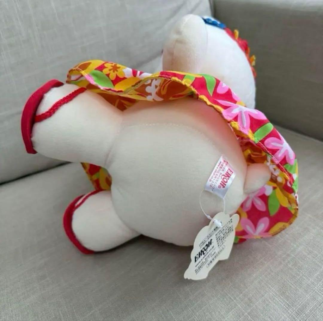 ハローキティ アロハ ビーチ日焼け姿 ぬいぐるみ　新品タグ付き 2004年