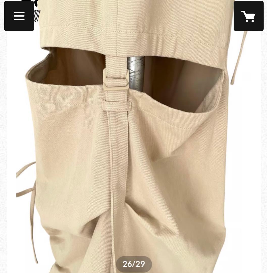 fiction Tokyo サイドカットボリュームパンツ