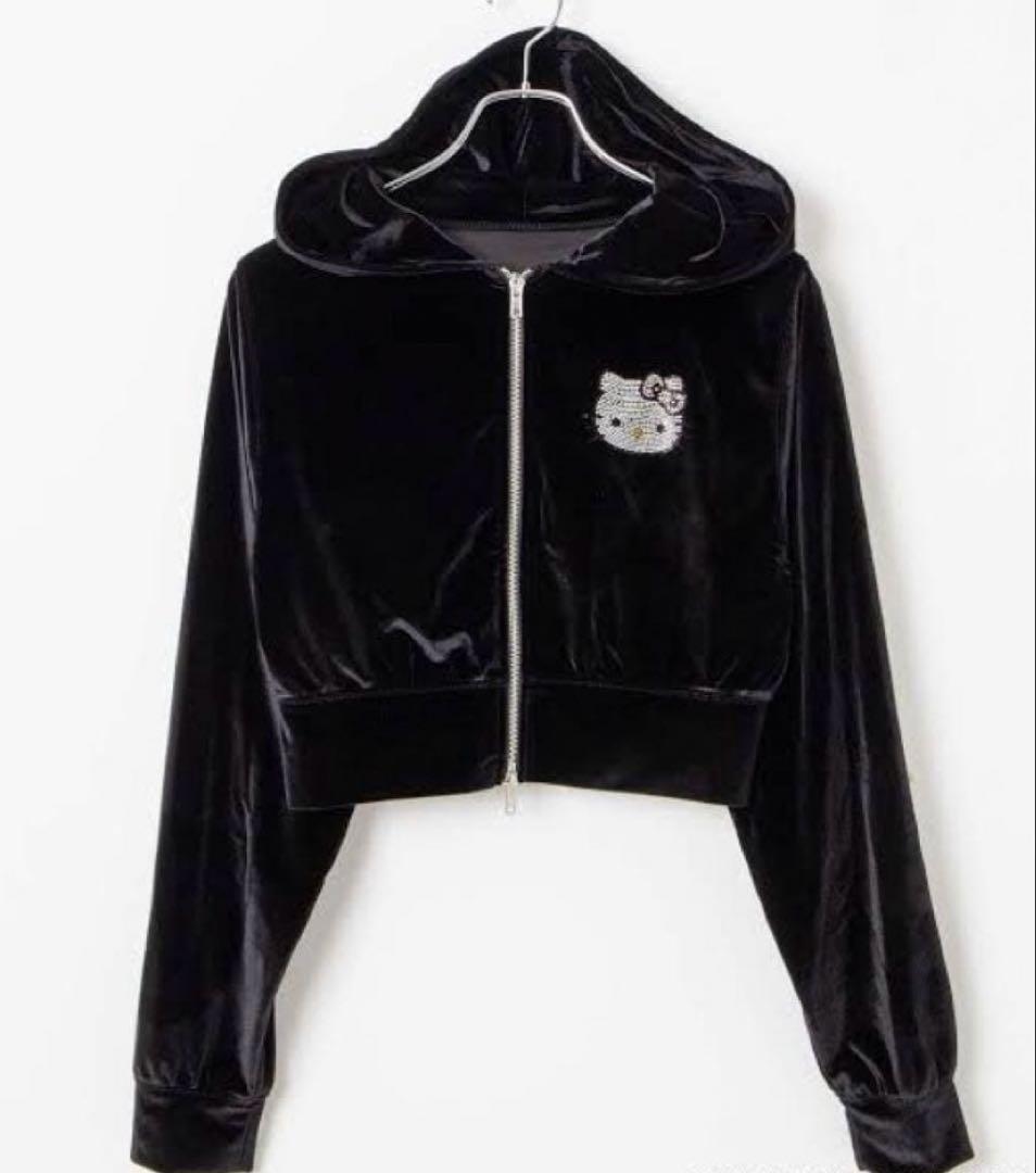 未使用　WEGO ハローキティ ベロア セットアップ ブラック