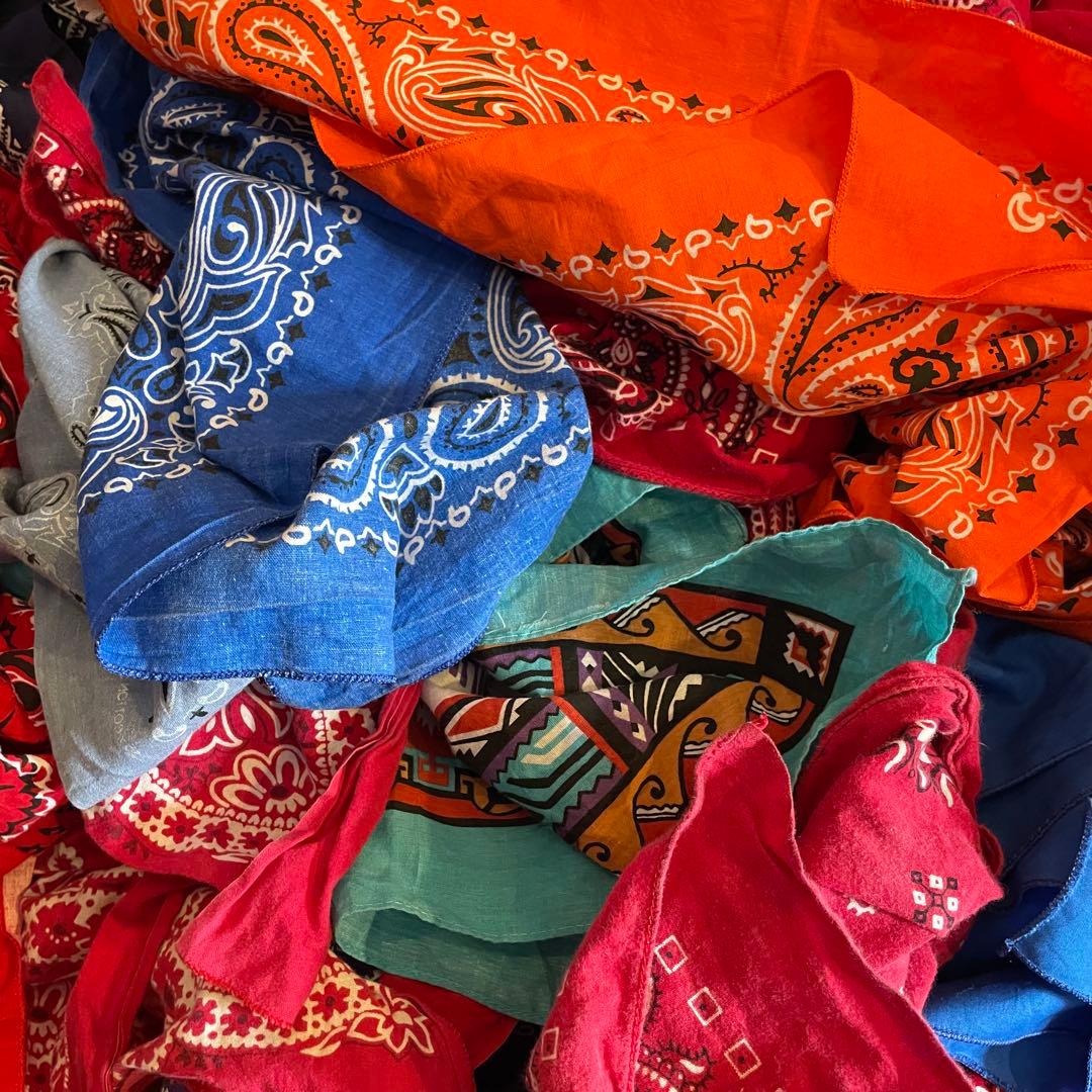 バンダナ　30枚　まとめ売り　ALL USA製　60~00s ビンテージ