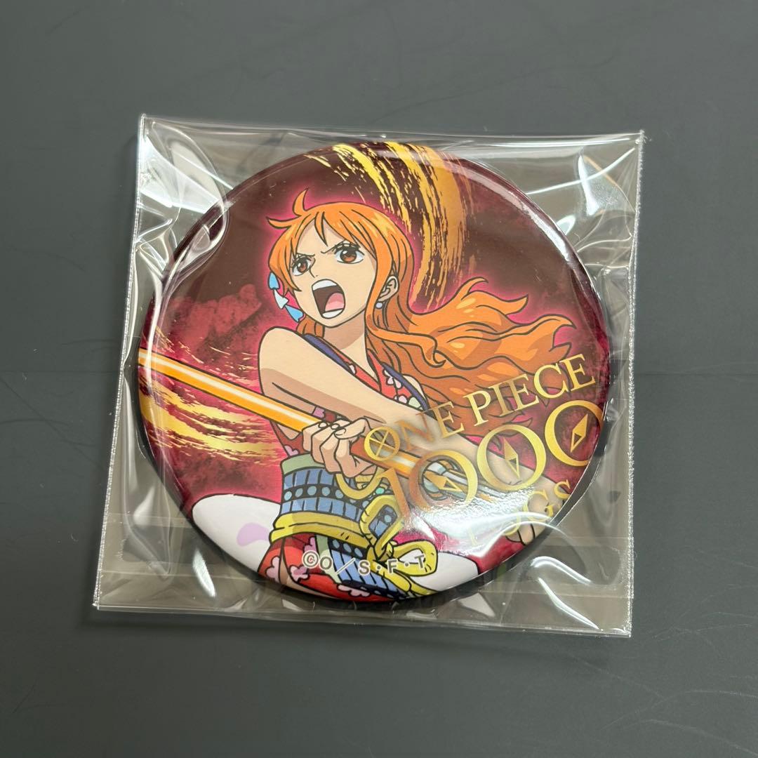ワンピース 1000話記念ビジュアル 缶バッジ ナミ - メルカリ