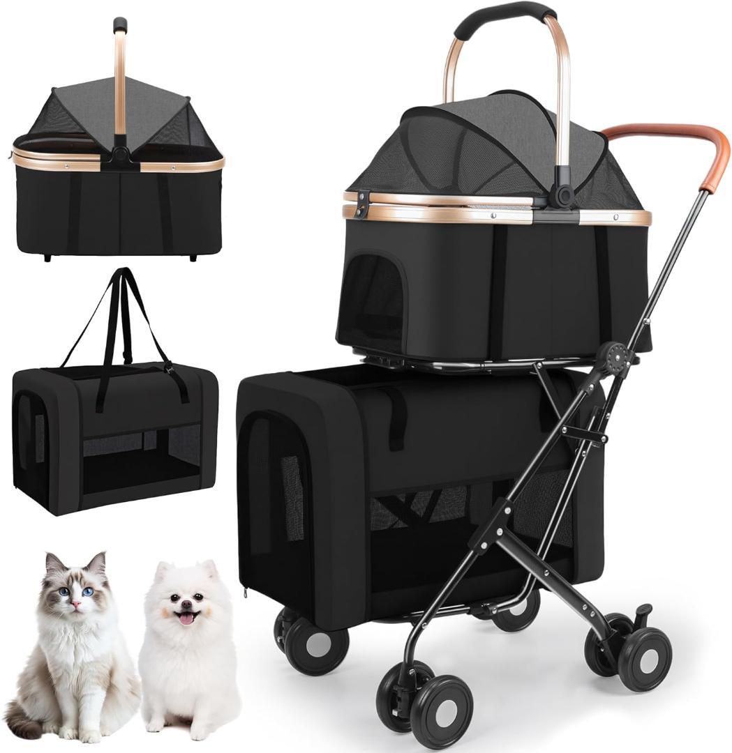 ペットカート 2段 分離型 ダブルデッカー 大容量 折りたたみ式 犬用 カート Amazon.co.jp: 【Amazon.co.jp限定】Bolinkerペットカート 2段 分離型