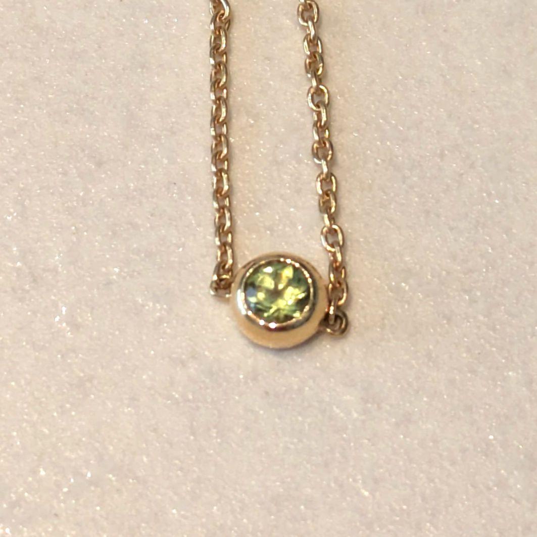 オレフィーチェ K18YG ペリドット バース ヌード チェーンリング