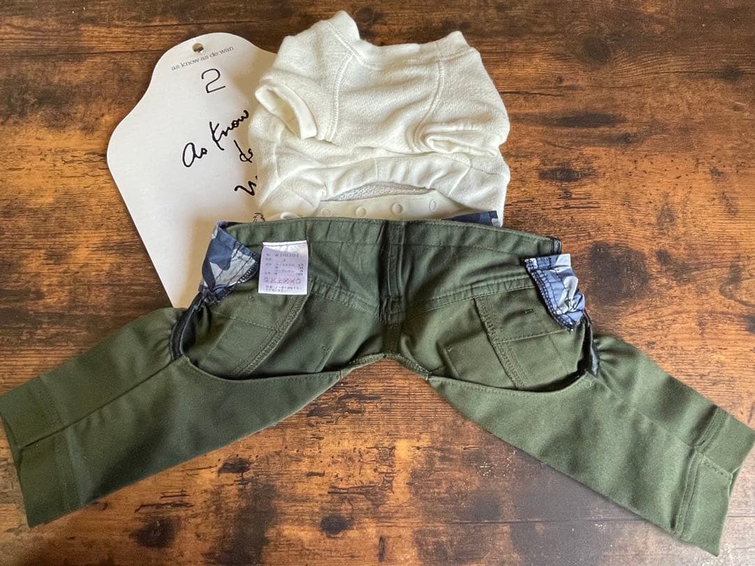 犬服 as know as de wan トップス＆パンツ サイズ2