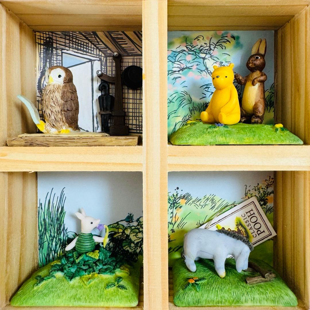 クラシックプー プーさん フィギュア ジオラマ 壁掛け 置物 人形 ベネリック