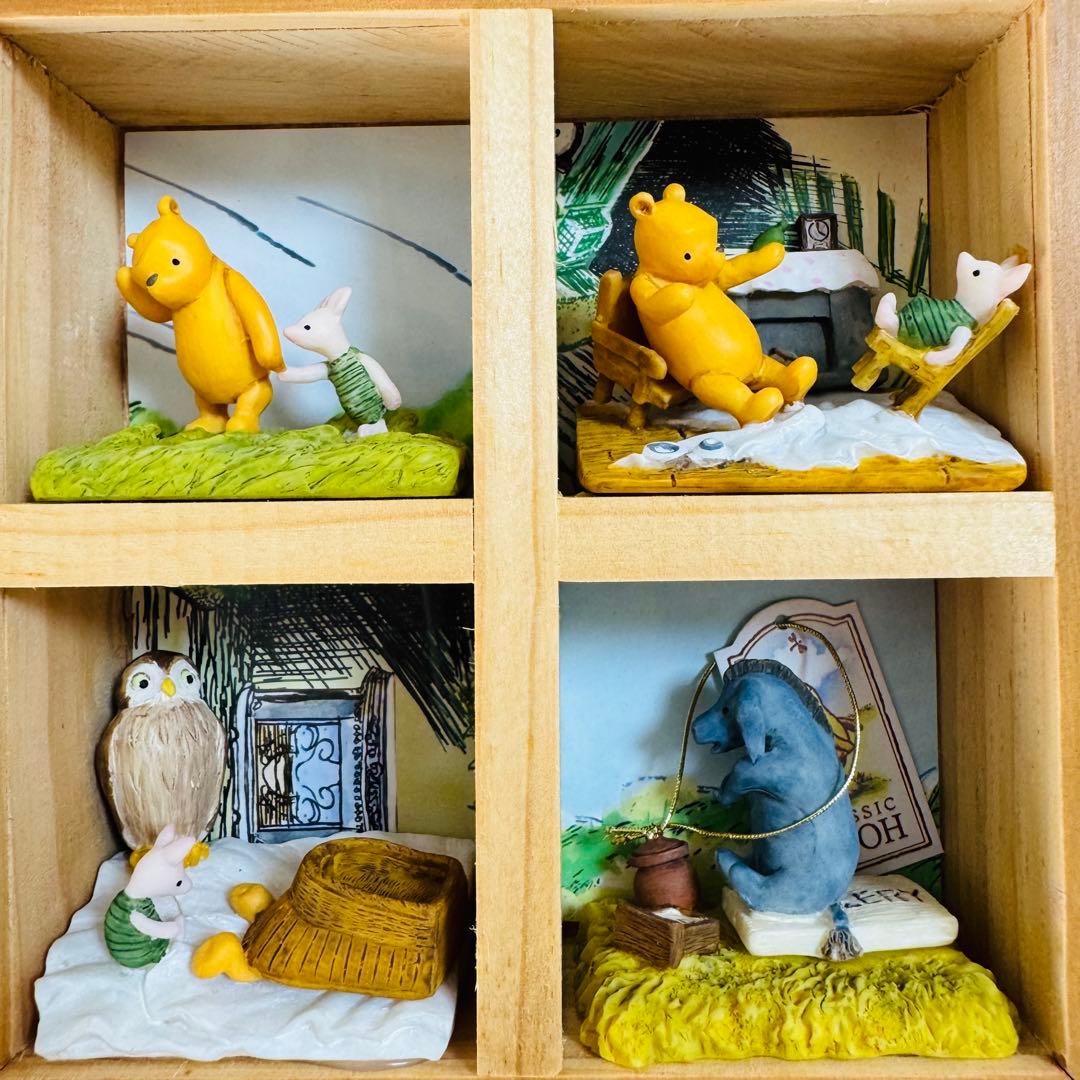 クラシックプー プーさん フィギュア ジオラマ 壁掛け 置物 人形 ベネリック