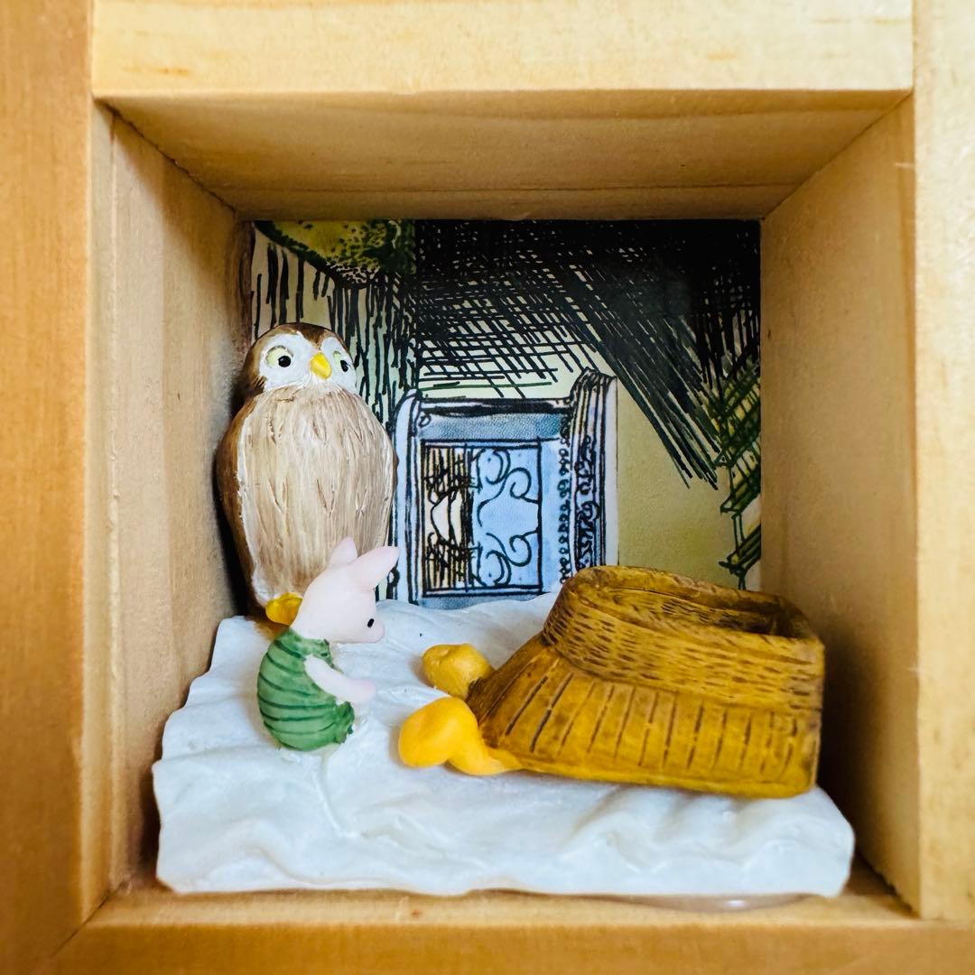 クラシックプー プーさん フィギュア ジオラマ 壁掛け 置物 人形 ベネリック