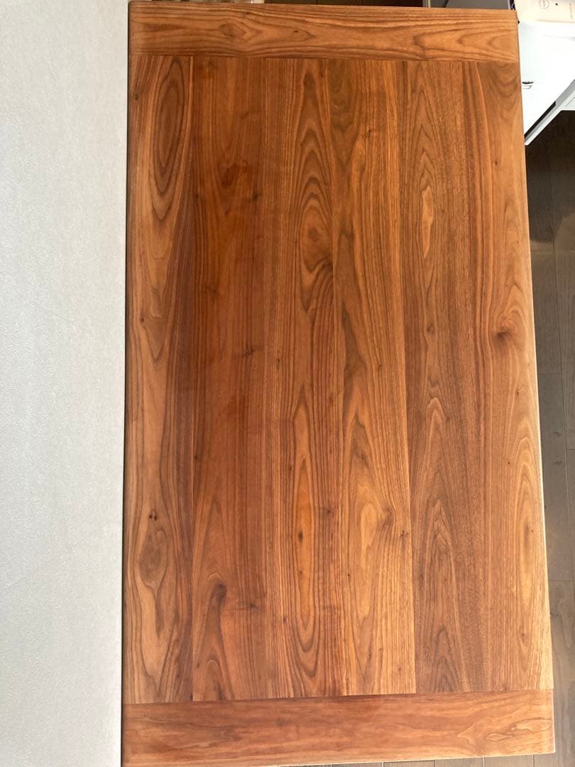 美品　宮崎椅子製作所　MMテーブル　ウォールナット無垢　オイル　丸脚